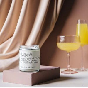 anecdote candles for Anthropologie bottomless mimosas candle